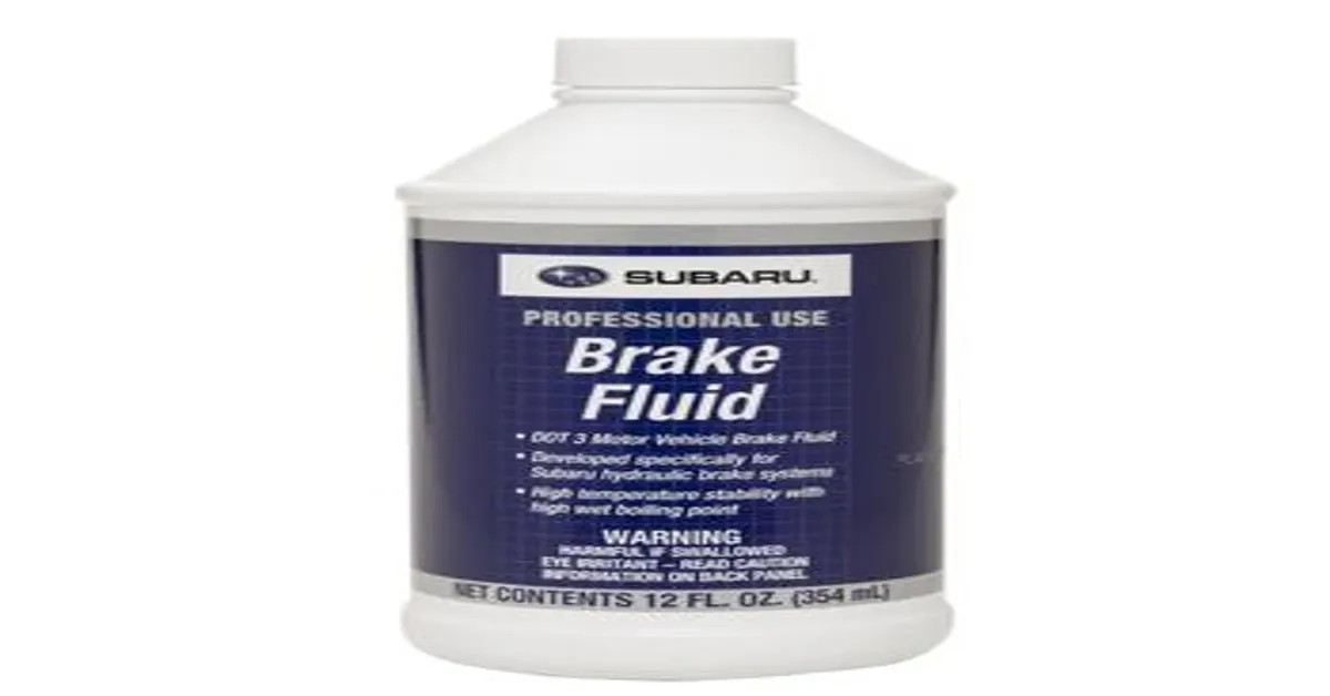 subaru wrx brake fluid